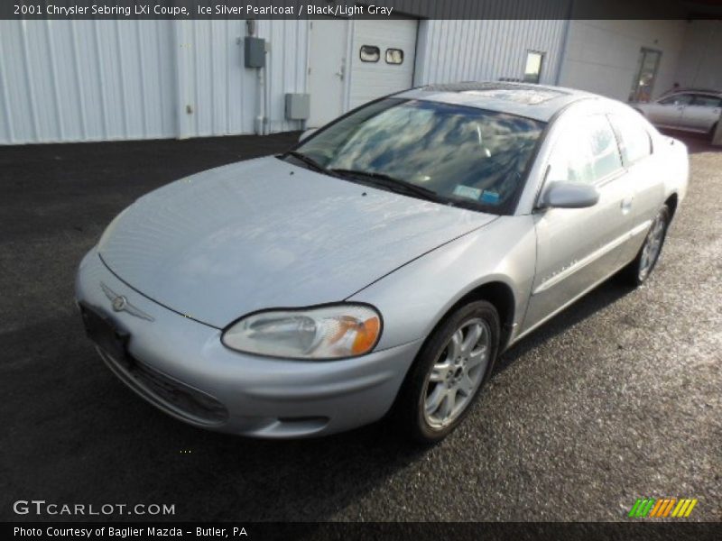 Ice Silver Pearlcoat / Black/Light Gray 2001 Chrysler Sebring LXi Coupe