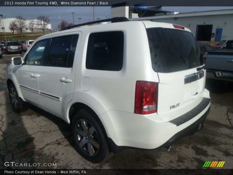 White Diamond Pearl / Black 2013 Honda Pilot Touring 4WD