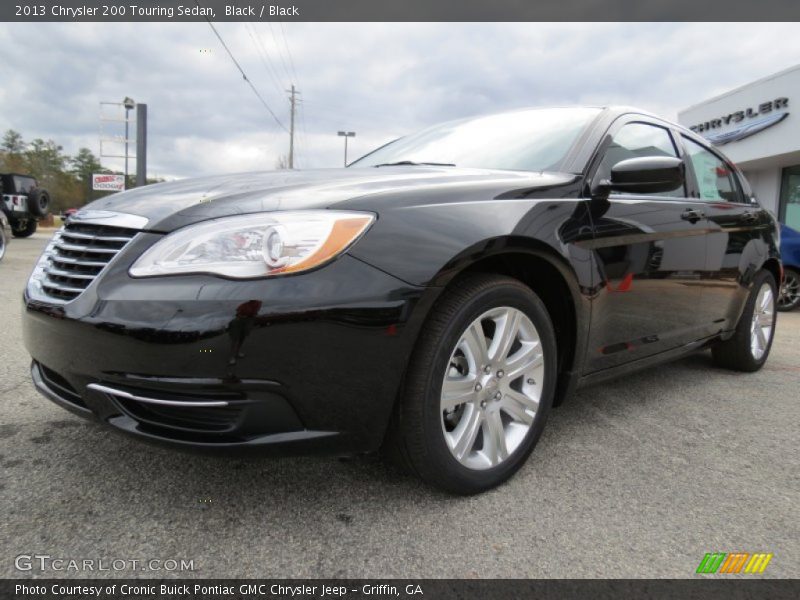 Black / Black 2013 Chrysler 200 Touring Sedan