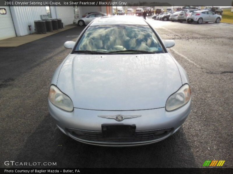 Ice Silver Pearlcoat / Black/Light Gray 2001 Chrysler Sebring LXi Coupe