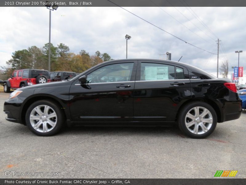 Black / Black 2013 Chrysler 200 Touring Sedan