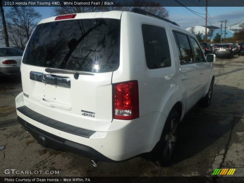 White Diamond Pearl / Black 2013 Honda Pilot Touring 4WD