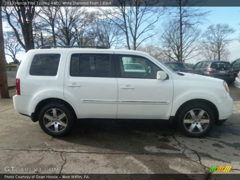 White Diamond Pearl / Black 2013 Honda Pilot Touring 4WD