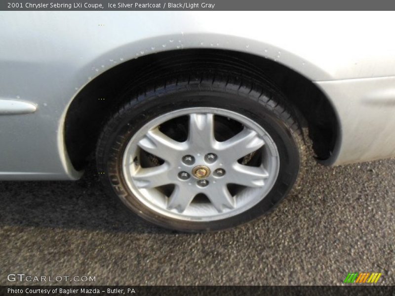 Ice Silver Pearlcoat / Black/Light Gray 2001 Chrysler Sebring LXi Coupe