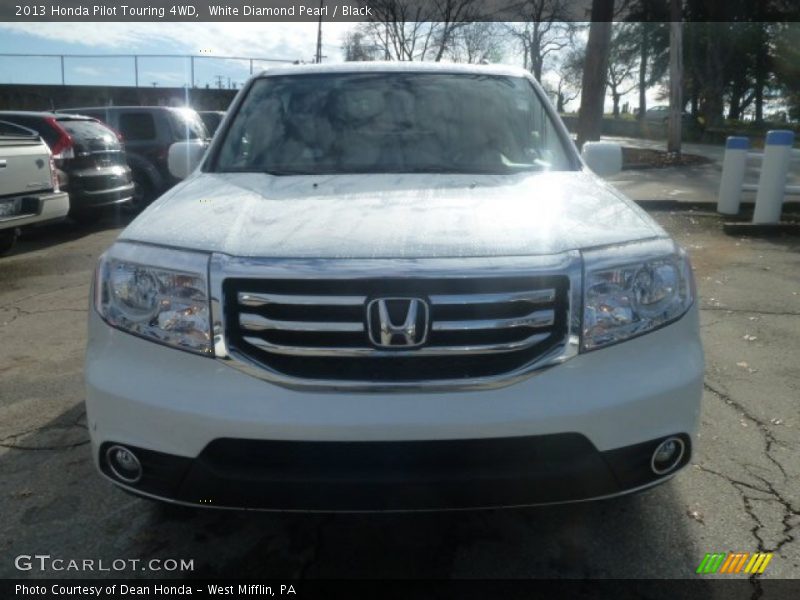White Diamond Pearl / Black 2013 Honda Pilot Touring 4WD