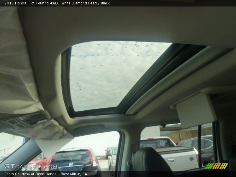 White Diamond Pearl / Black 2013 Honda Pilot Touring 4WD