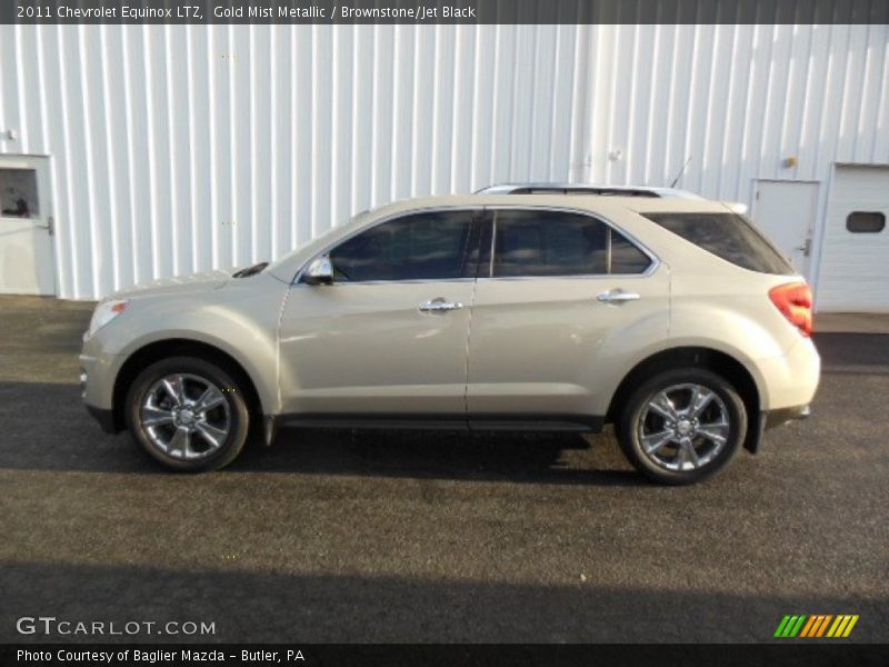 Gold Mist Metallic / Brownstone/Jet Black 2011 Chevrolet Equinox LTZ