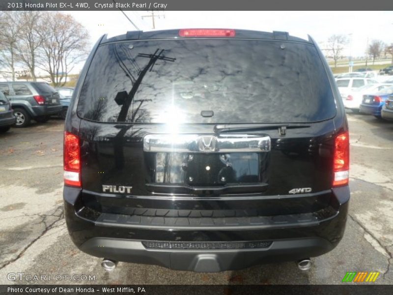 Crystal Black Pearl / Gray 2013 Honda Pilot EX-L 4WD