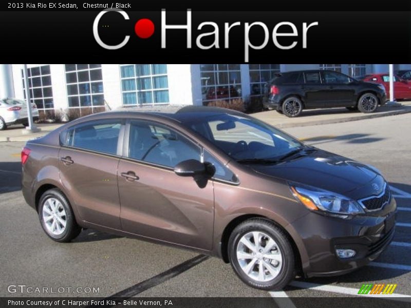 Chestnut / Black 2013 Kia Rio EX Sedan