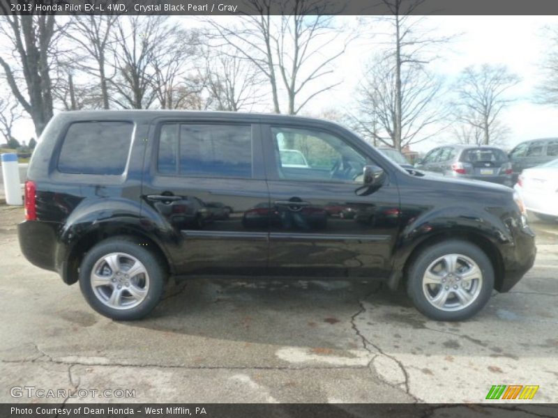 Crystal Black Pearl / Gray 2013 Honda Pilot EX-L 4WD