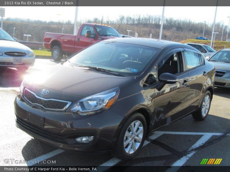 Chestnut / Black 2013 Kia Rio EX Sedan