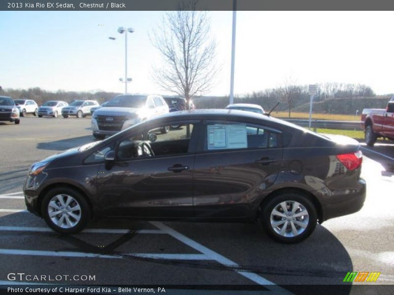 Chestnut / Black 2013 Kia Rio EX Sedan