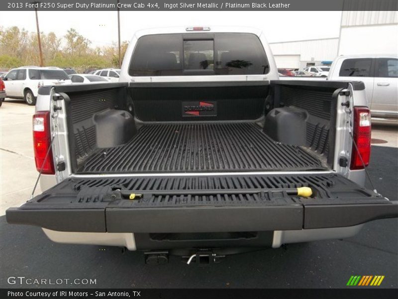 Ingot Silver Metallic / Platinum Black Leather 2013 Ford F250 Super Duty Platinum Crew Cab 4x4
