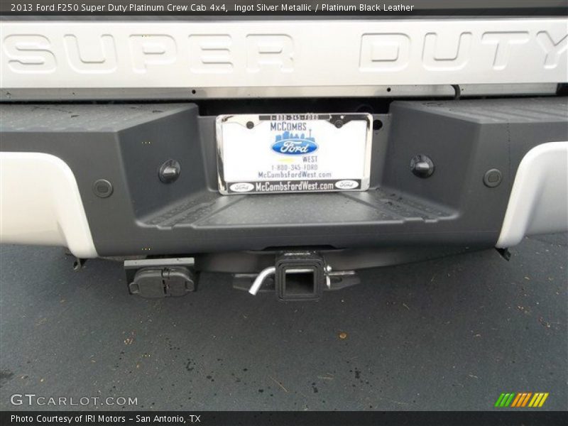 Ingot Silver Metallic / Platinum Black Leather 2013 Ford F250 Super Duty Platinum Crew Cab 4x4