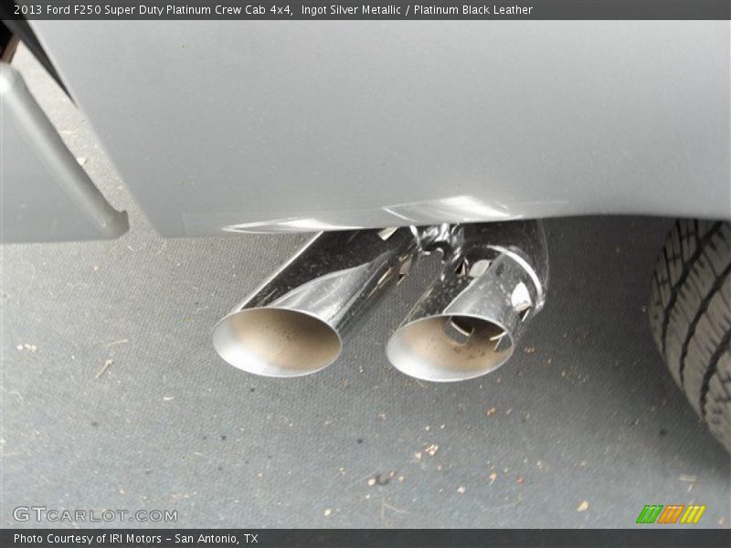 Exhaust of 2013 F250 Super Duty Platinum Crew Cab 4x4