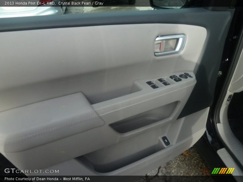 Crystal Black Pearl / Gray 2013 Honda Pilot EX-L 4WD