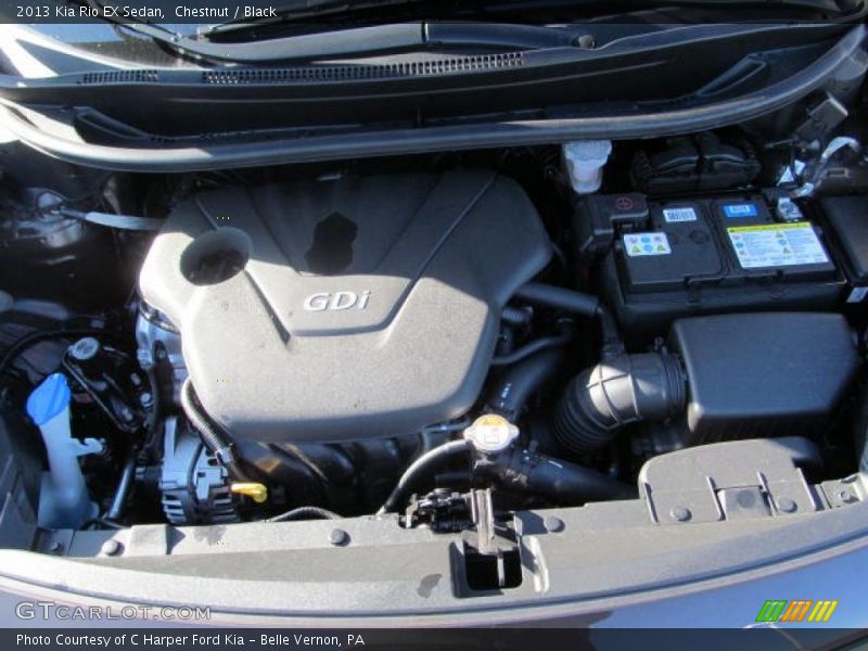  2013 Rio EX Sedan Engine - 1.6 Liter GDI DOHC 16-Valve CVVT 4 Cylinder