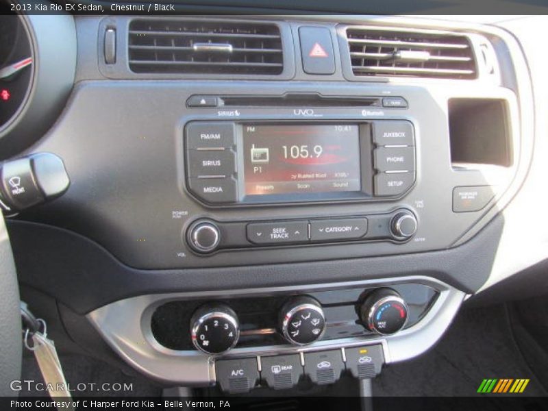Controls of 2013 Rio EX Sedan