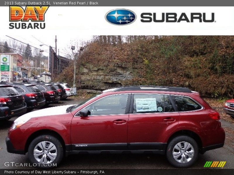 Venetian Red Pearl / Black 2013 Subaru Outback 2.5i