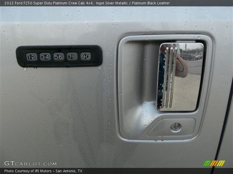 Ingot Silver Metallic / Platinum Black Leather 2013 Ford F250 Super Duty Platinum Crew Cab 4x4