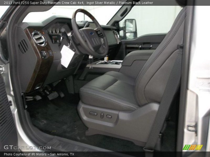 Front Seat of 2013 F250 Super Duty Platinum Crew Cab 4x4