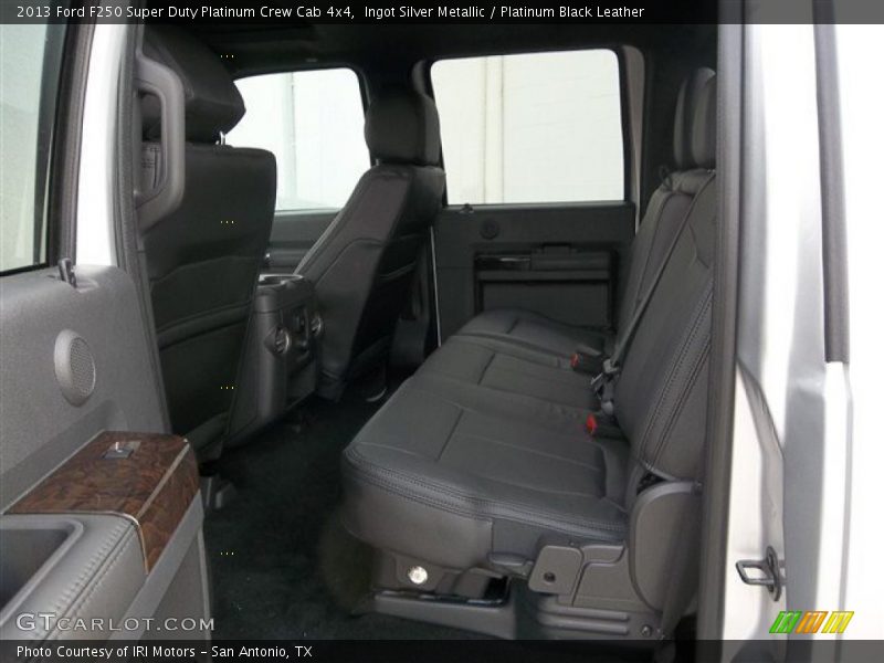 Rear Seat of 2013 F250 Super Duty Platinum Crew Cab 4x4