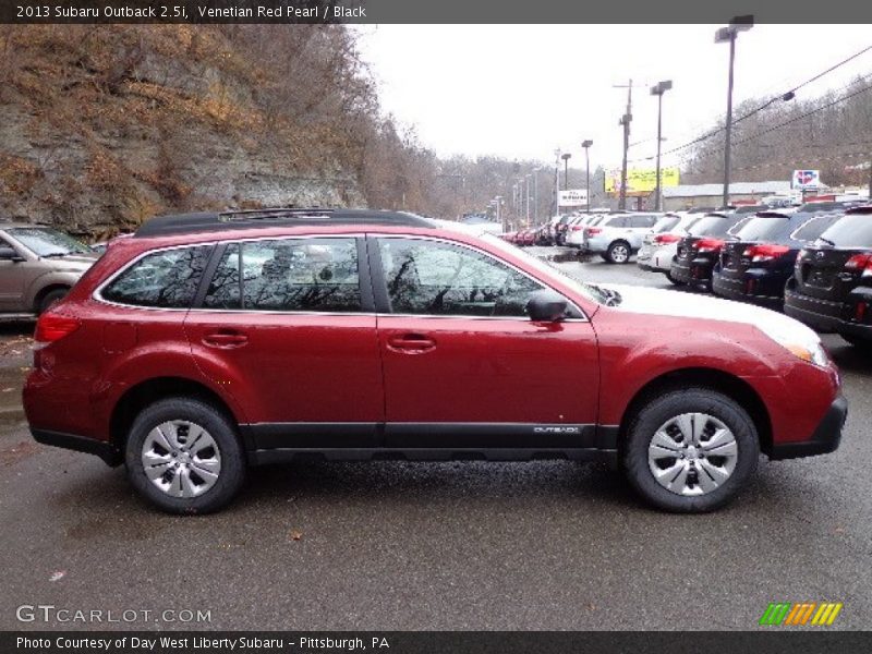 Venetian Red Pearl / Black 2013 Subaru Outback 2.5i