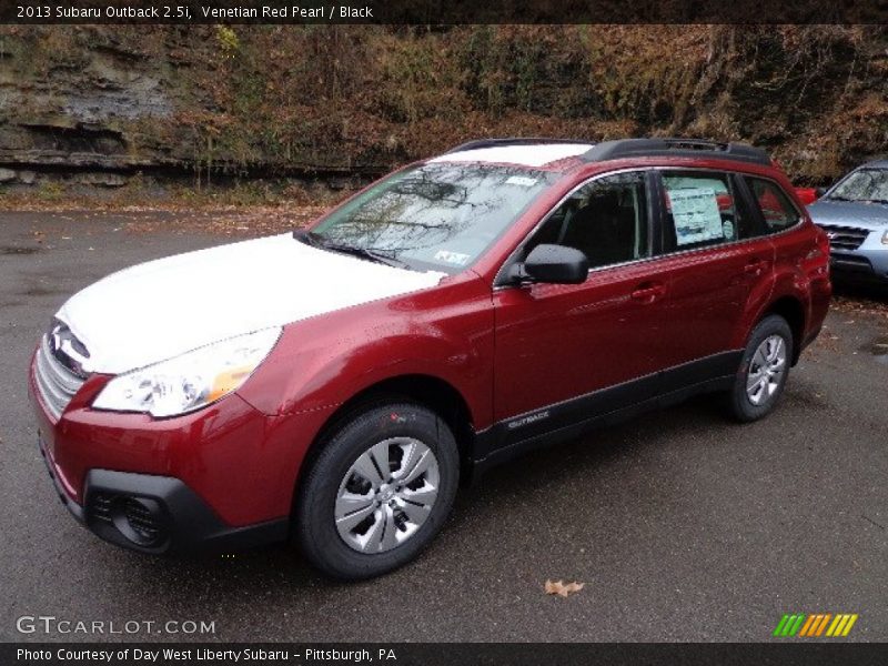 Venetian Red Pearl / Black 2013 Subaru Outback 2.5i