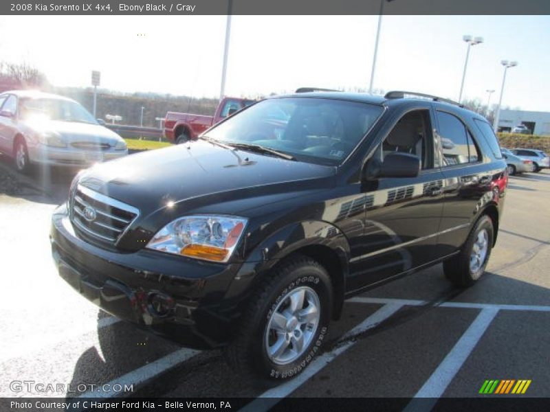 Ebony Black / Gray 2008 Kia Sorento LX 4x4