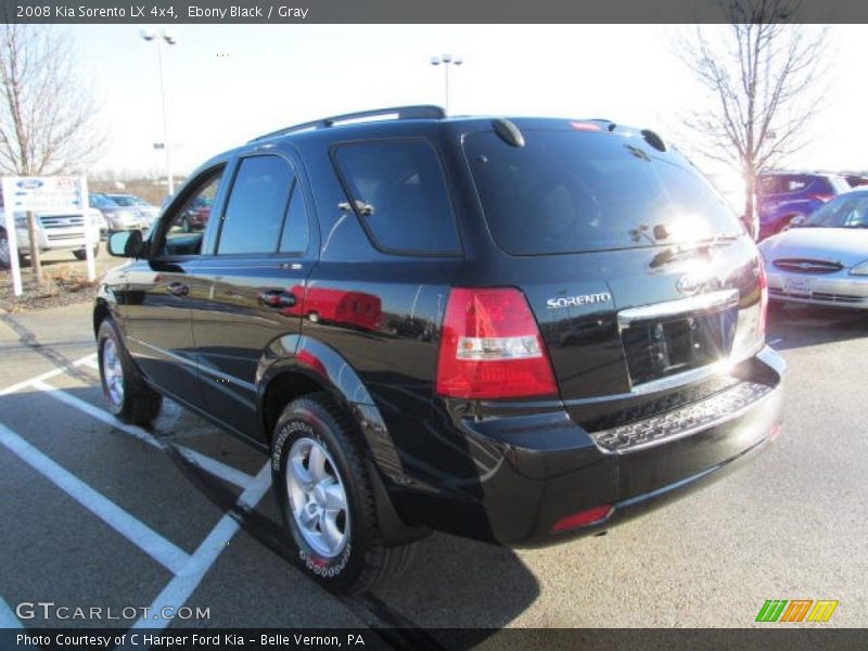 Ebony Black / Gray 2008 Kia Sorento LX 4x4