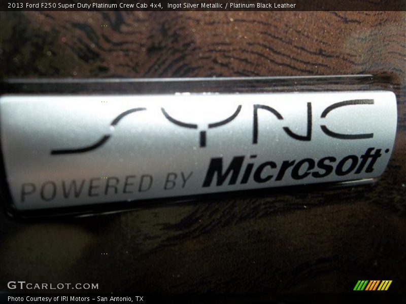 Ingot Silver Metallic / Platinum Black Leather 2013 Ford F250 Super Duty Platinum Crew Cab 4x4