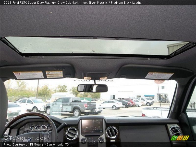 Sunroof of 2013 F250 Super Duty Platinum Crew Cab 4x4