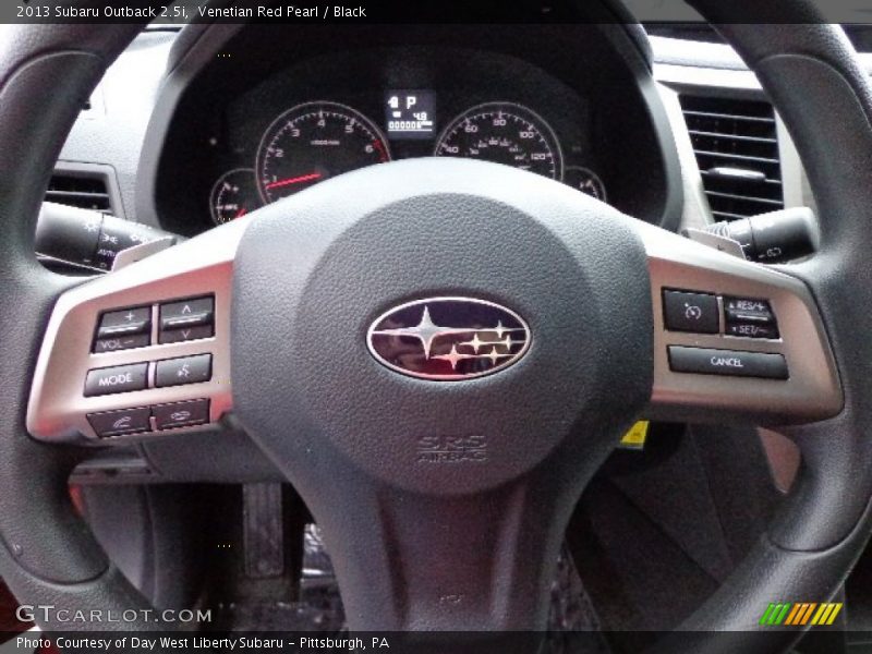 Venetian Red Pearl / Black 2013 Subaru Outback 2.5i
