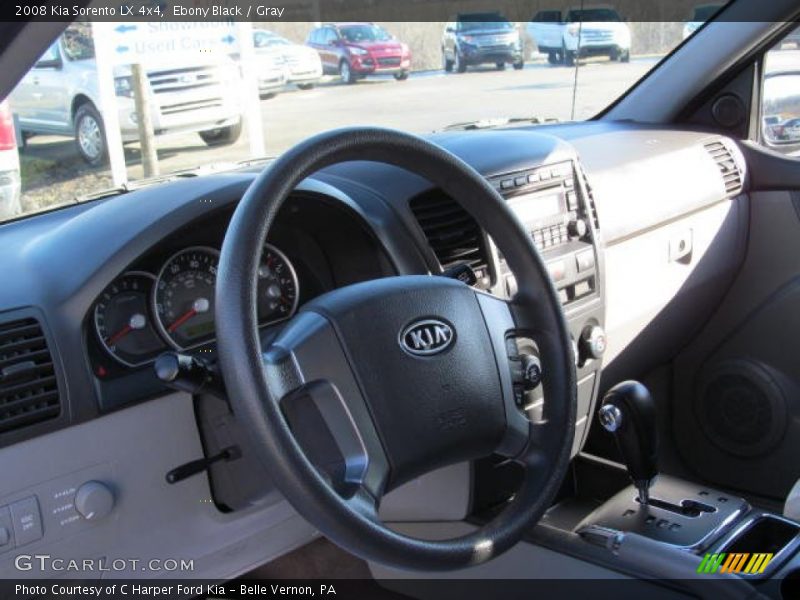 Ebony Black / Gray 2008 Kia Sorento LX 4x4