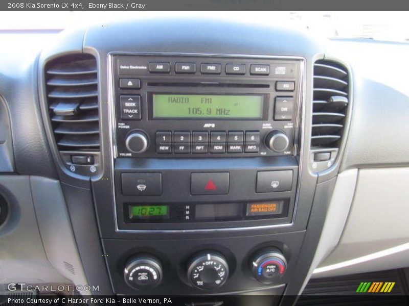 Ebony Black / Gray 2008 Kia Sorento LX 4x4