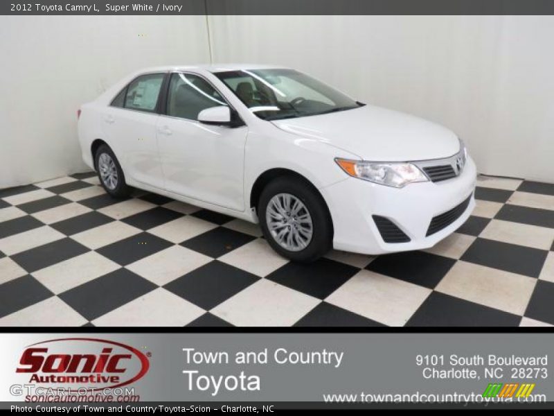 Super White / Ivory 2012 Toyota Camry L