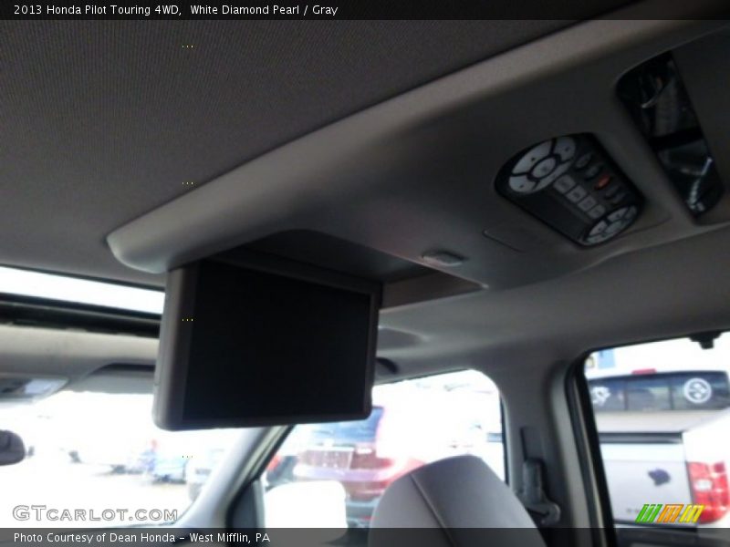 White Diamond Pearl / Gray 2013 Honda Pilot Touring 4WD
