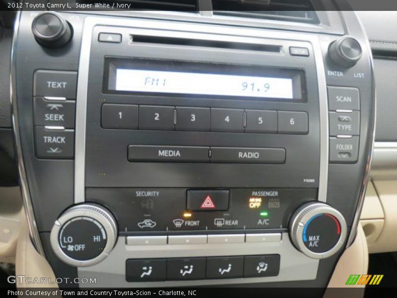 Super White / Ivory 2012 Toyota Camry L