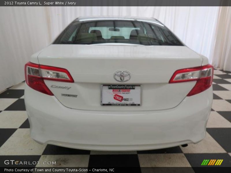 Super White / Ivory 2012 Toyota Camry L