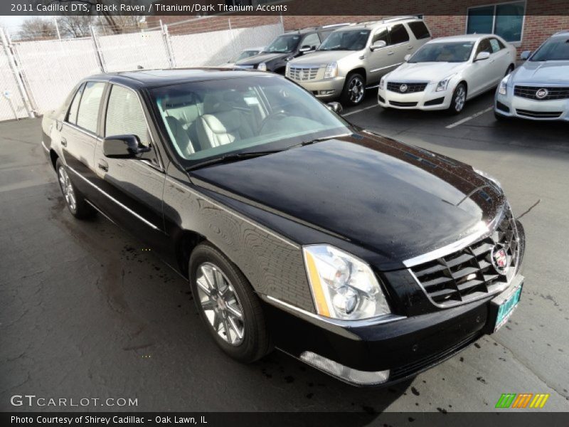Black Raven / Titanium/Dark Titanium Accents 2011 Cadillac DTS