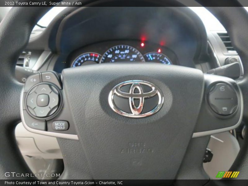 Super White / Ash 2012 Toyota Camry LE