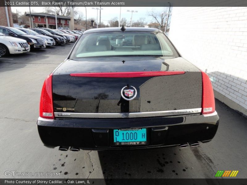 Black Raven / Titanium/Dark Titanium Accents 2011 Cadillac DTS