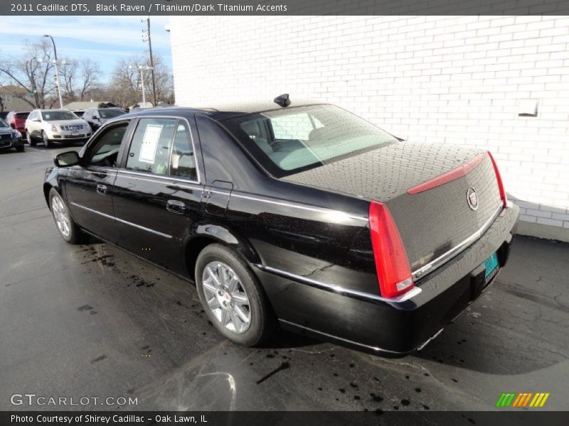 Black Raven / Titanium/Dark Titanium Accents 2011 Cadillac DTS