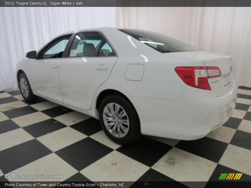 Super White / Ash 2012 Toyota Camry LE