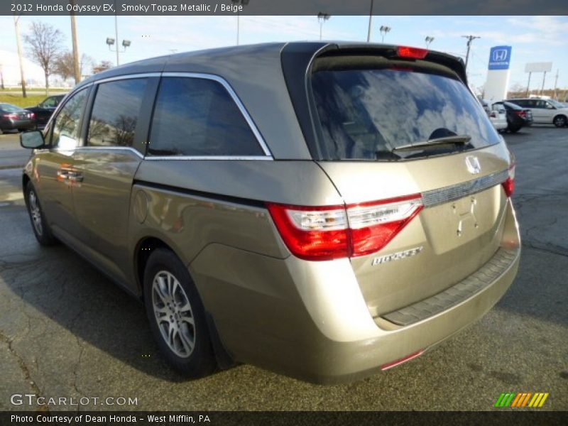 Smoky Topaz Metallic / Beige 2012 Honda Odyssey EX