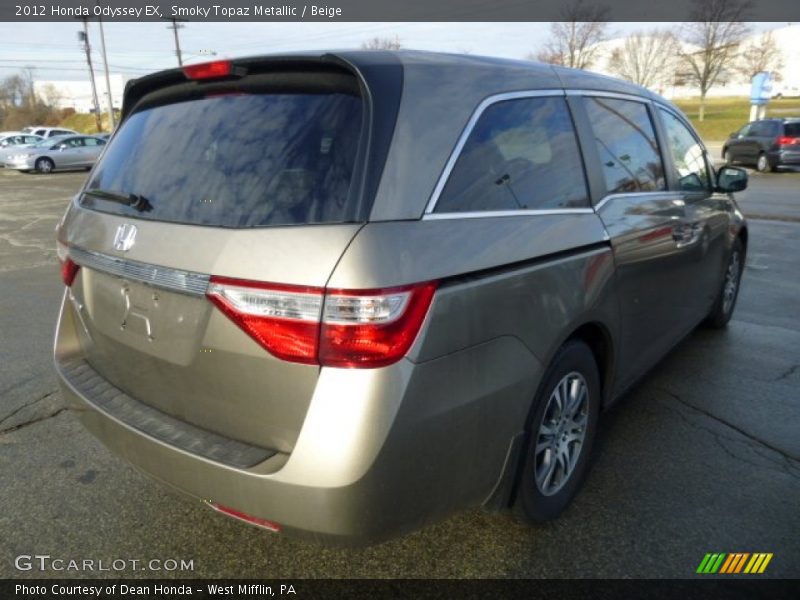 Smoky Topaz Metallic / Beige 2012 Honda Odyssey EX