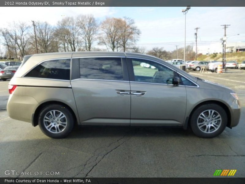 Smoky Topaz Metallic / Beige 2012 Honda Odyssey EX