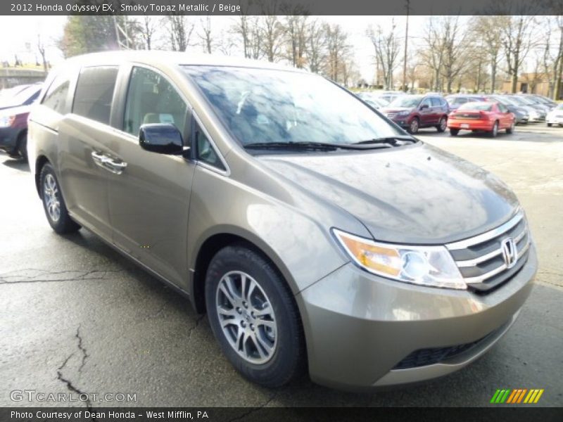 Smoky Topaz Metallic / Beige 2012 Honda Odyssey EX