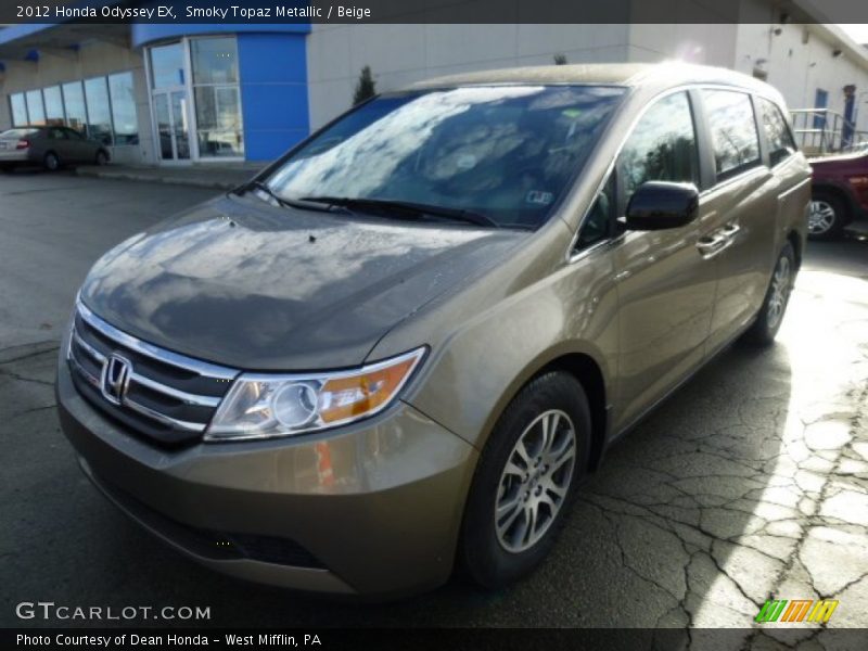 Smoky Topaz Metallic / Beige 2012 Honda Odyssey EX
