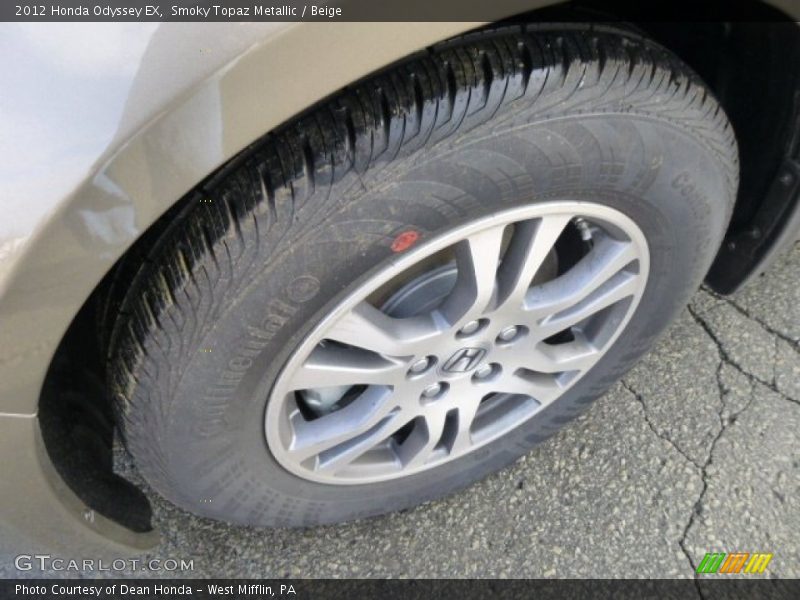 Smoky Topaz Metallic / Beige 2012 Honda Odyssey EX